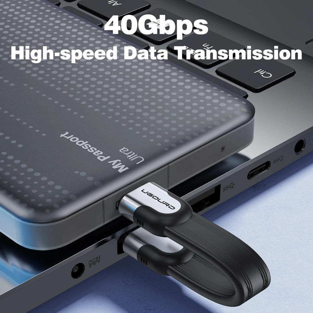 UGOURD Flat USB-C Thunderbolt 4 Cable