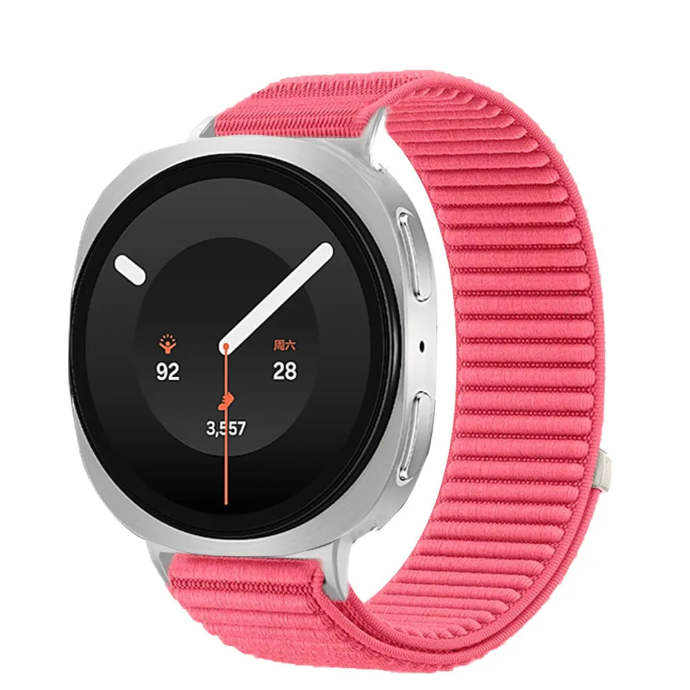 Breathable Braided Nylon Watch Band with Velcro Closure for Samsung Galaxy Watch 9