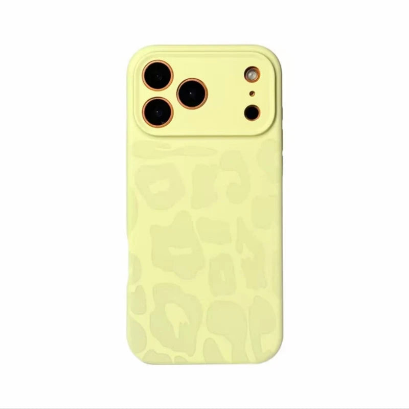 Leopard Print Liquid Silicone Case for iPhone 17 Series