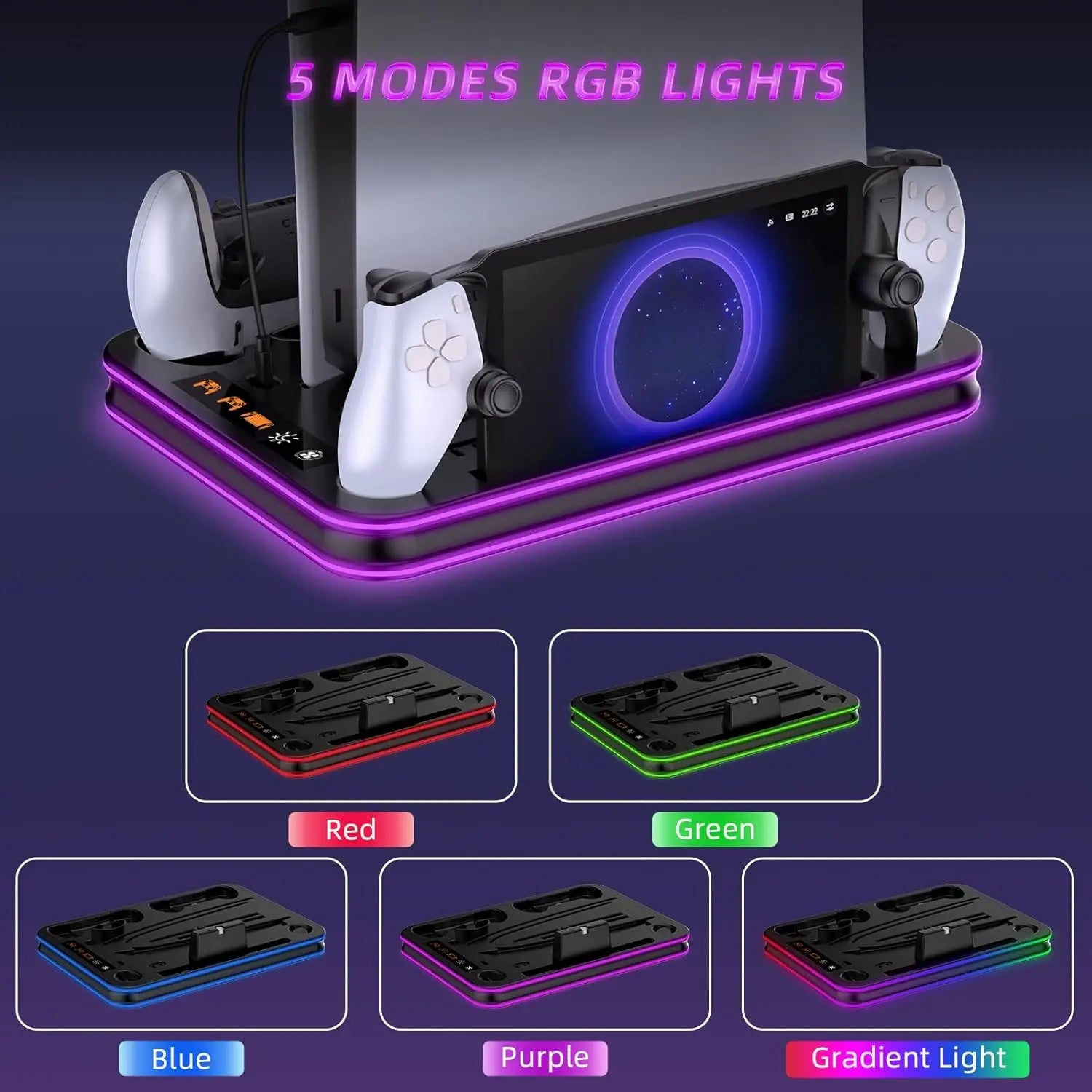 PlayStation 5 Slim Charging Stand with Cooling Station