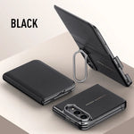 Leather Flip Case with Automatic Magnetic Closure for iPhone Duo