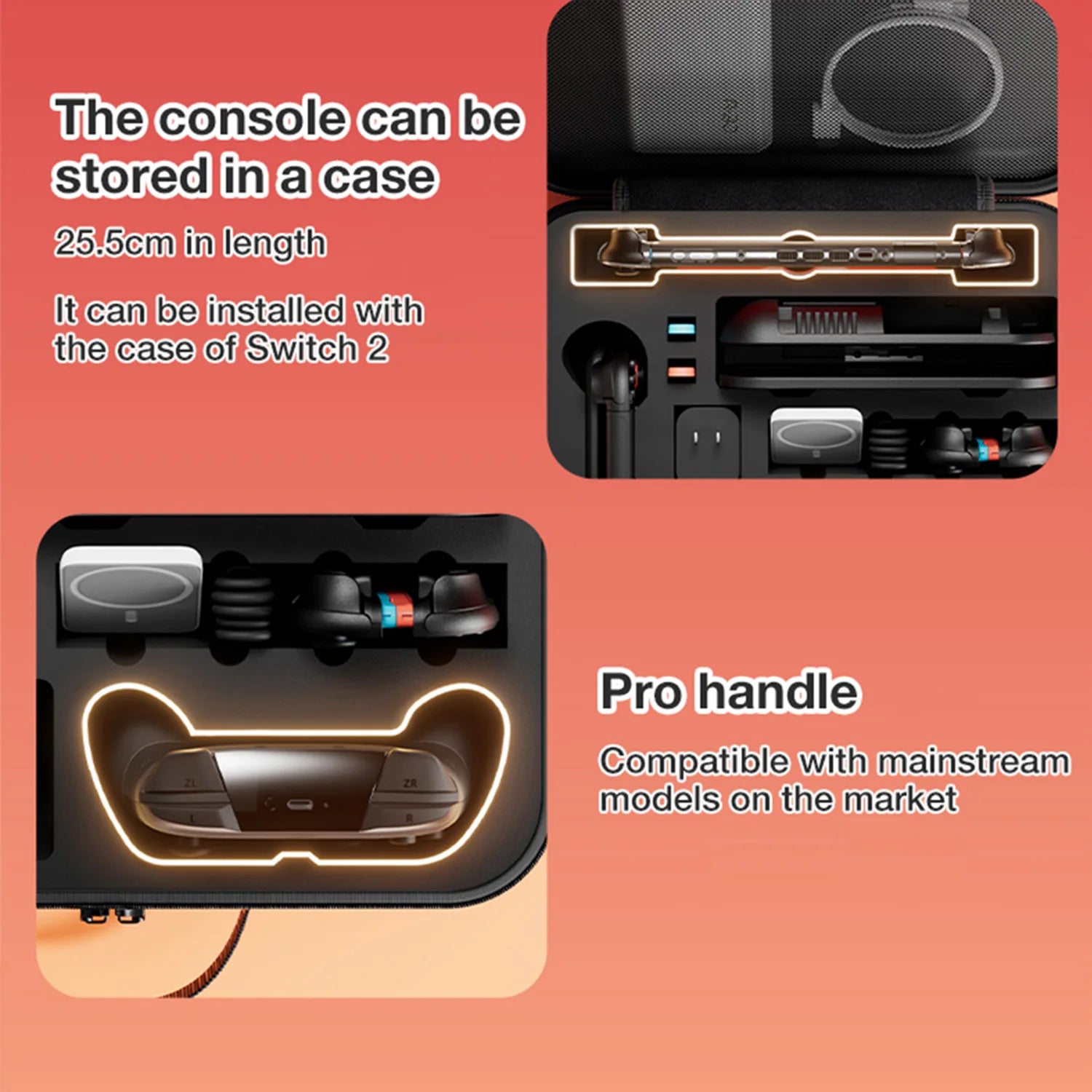 Protective Handheld Storage Bag for Nintendo Switch 2