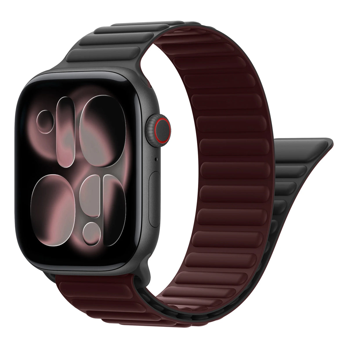 Silicone Magnetic Closure Band with N55 Magnets for Apple Watch