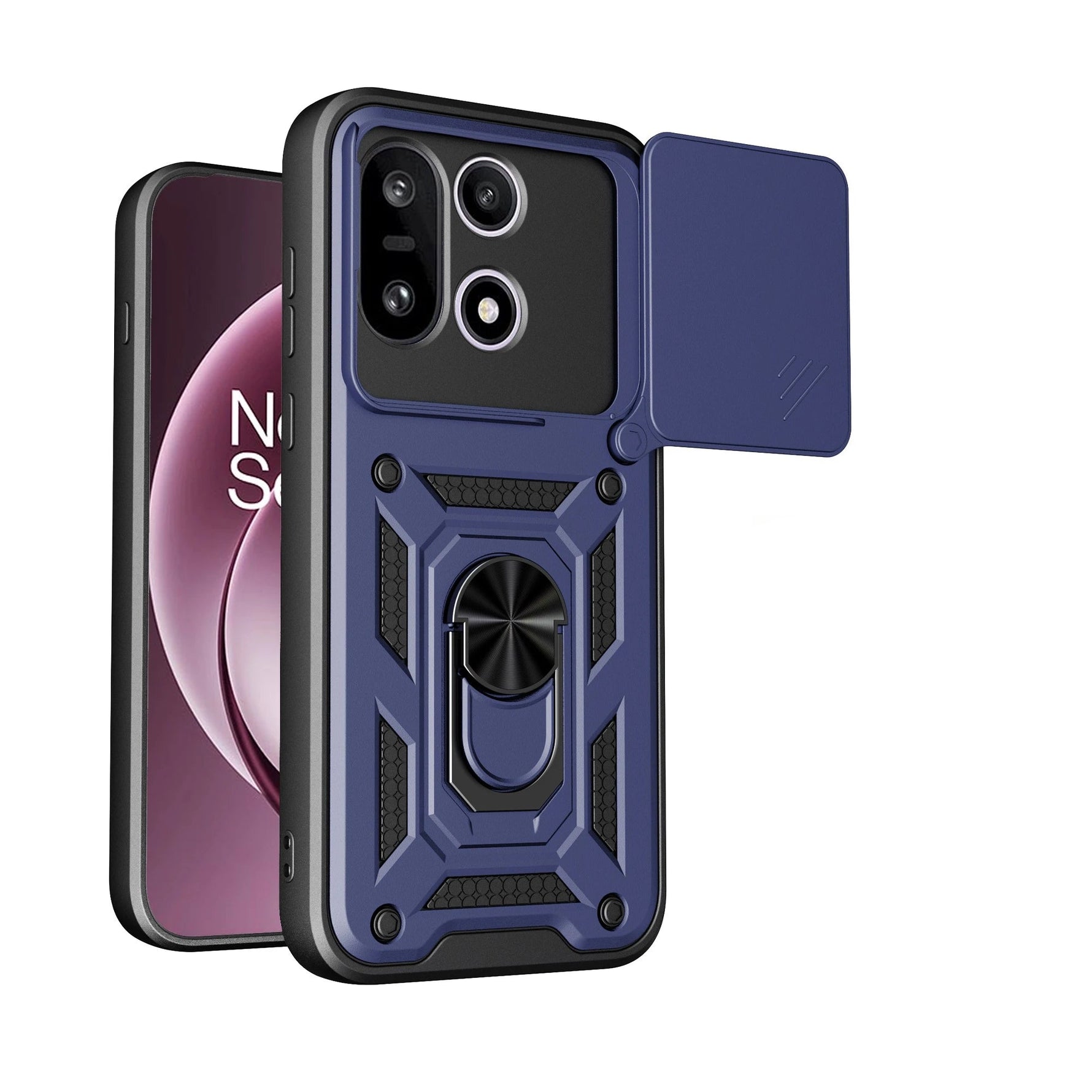 OnePlus 15 Rugged Protective Case with Ring Stand