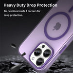 Shockproof Translucent Matte MagSafe Case for iPhone 16 Series