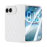 Quilted Hinge Protection Case with Tempered Glass Front Screen for iPhone Duo