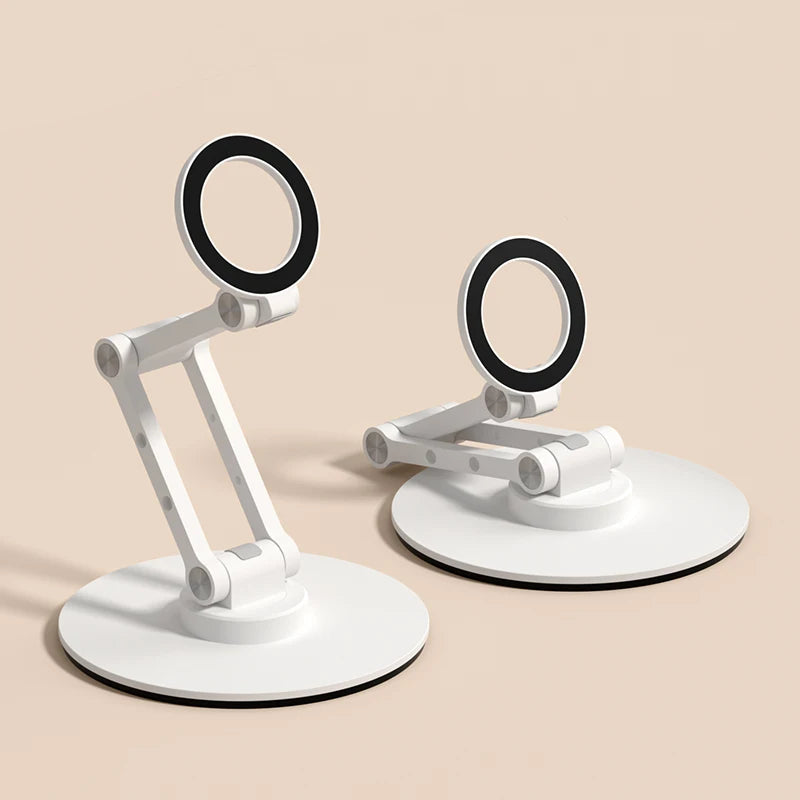 Magnetic Phone Stand with 360° Rotation and Adjustable Height