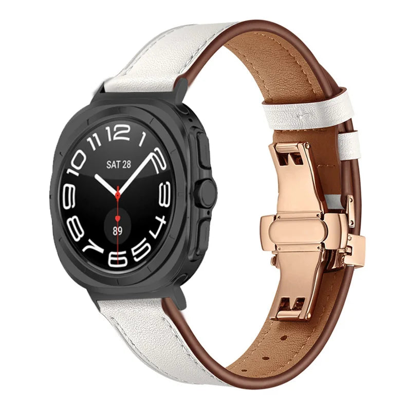 Classic Leather Strap for Samsung Galaxy Watch Ultra and Samsung Galaxy Watch Ultra (2025)