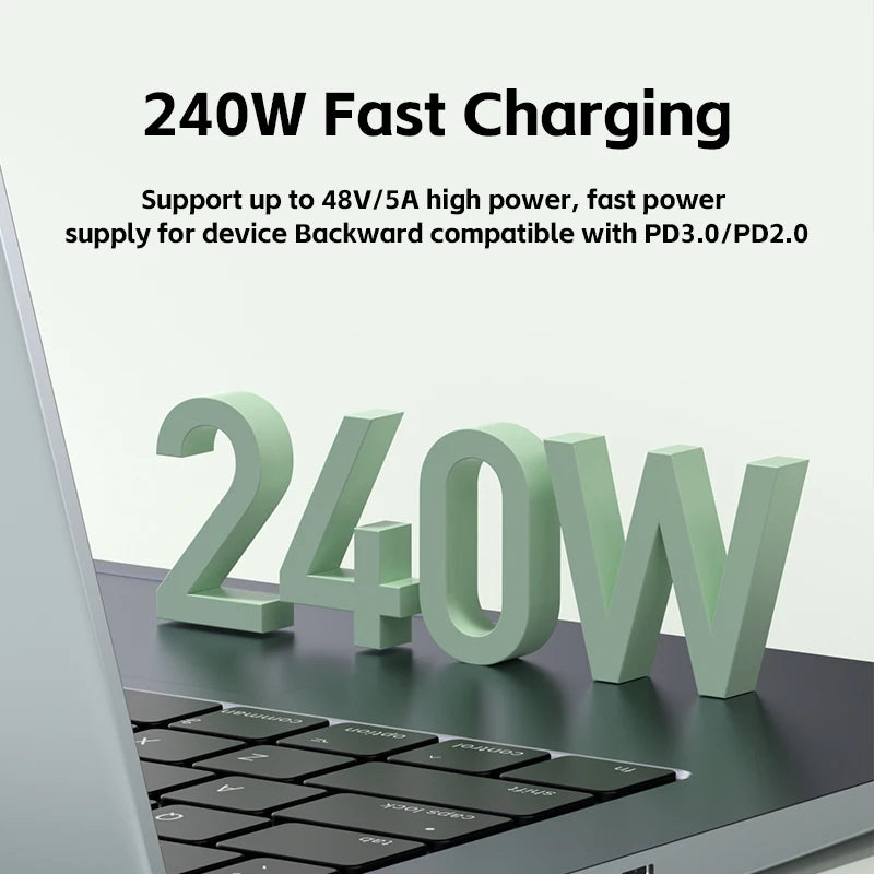 Hagibis 240W USB4 Type-C Keychain Cable