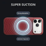 Luxury Wave Pattern MagSafe Leather Case for iPhone 17 Series