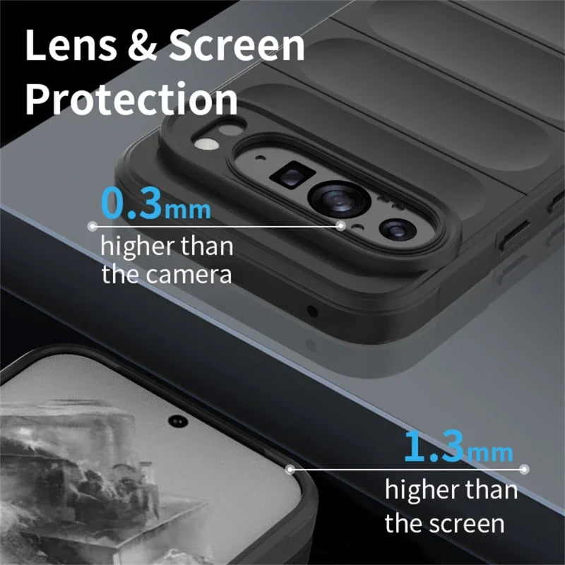 Color Liquid Silicone Matte Case for Google Pixel 9 Series