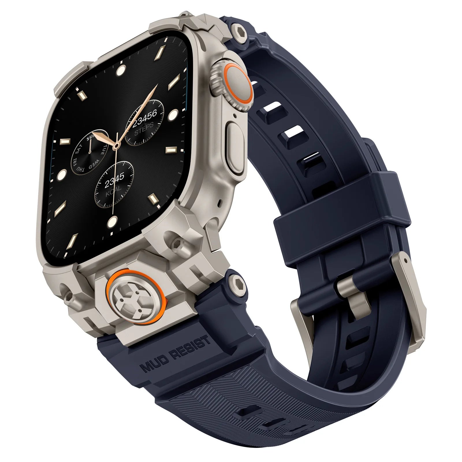 Rugged Armor Silicone Strap Replacement for Apple Watch Ultra 2