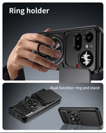 Nothing Phone 4a Pro Hard Shell Magnetic Case with Lens Slide Cover