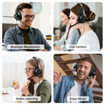 EKSA H8 Wired Office Headset With Noise-Canceling Microphone