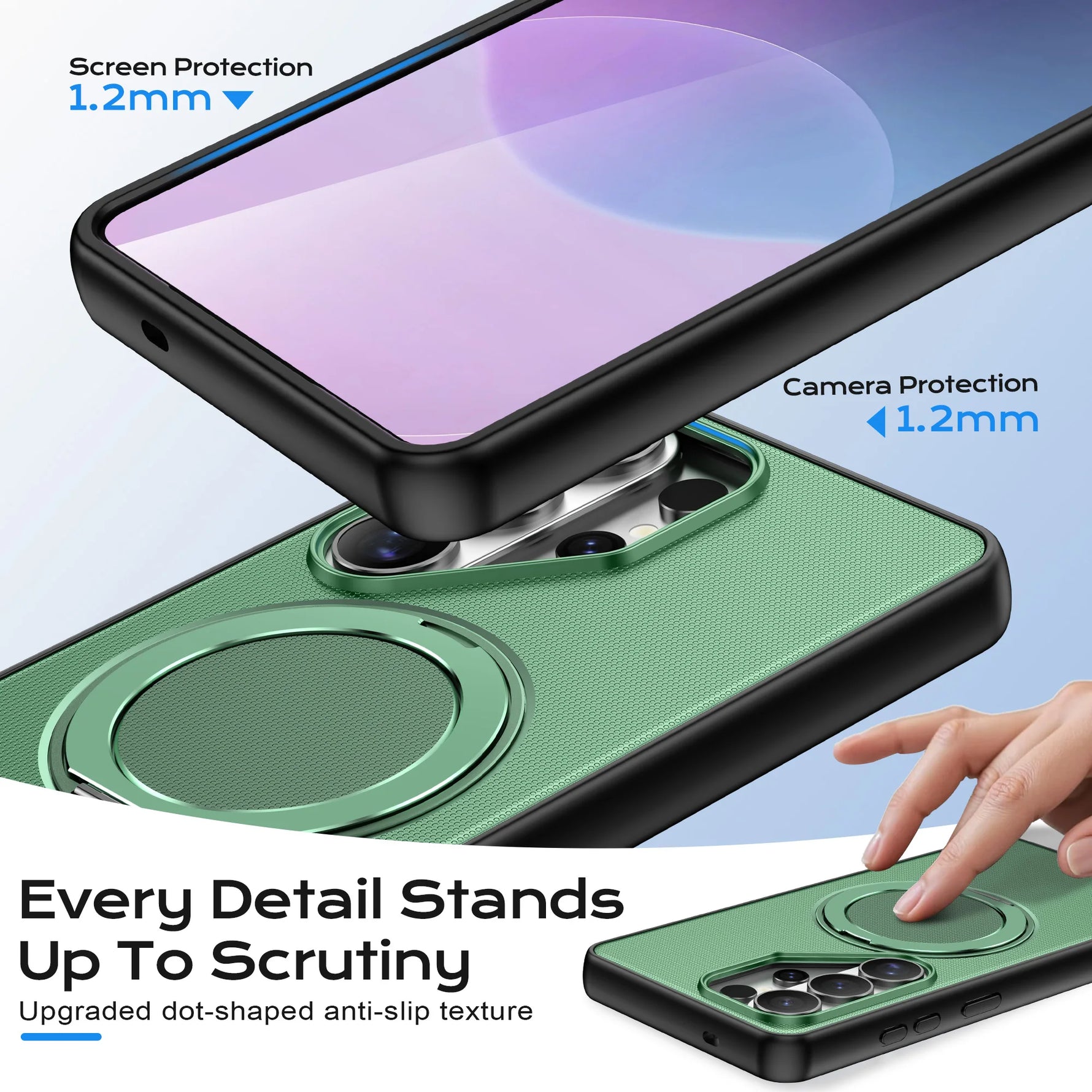 Shockproof Magnetic Case with 360° Holder for Samsung Galaxy S26 Series