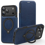 MagSafe Compatible Leather Flip Case for iPhone 17 Series