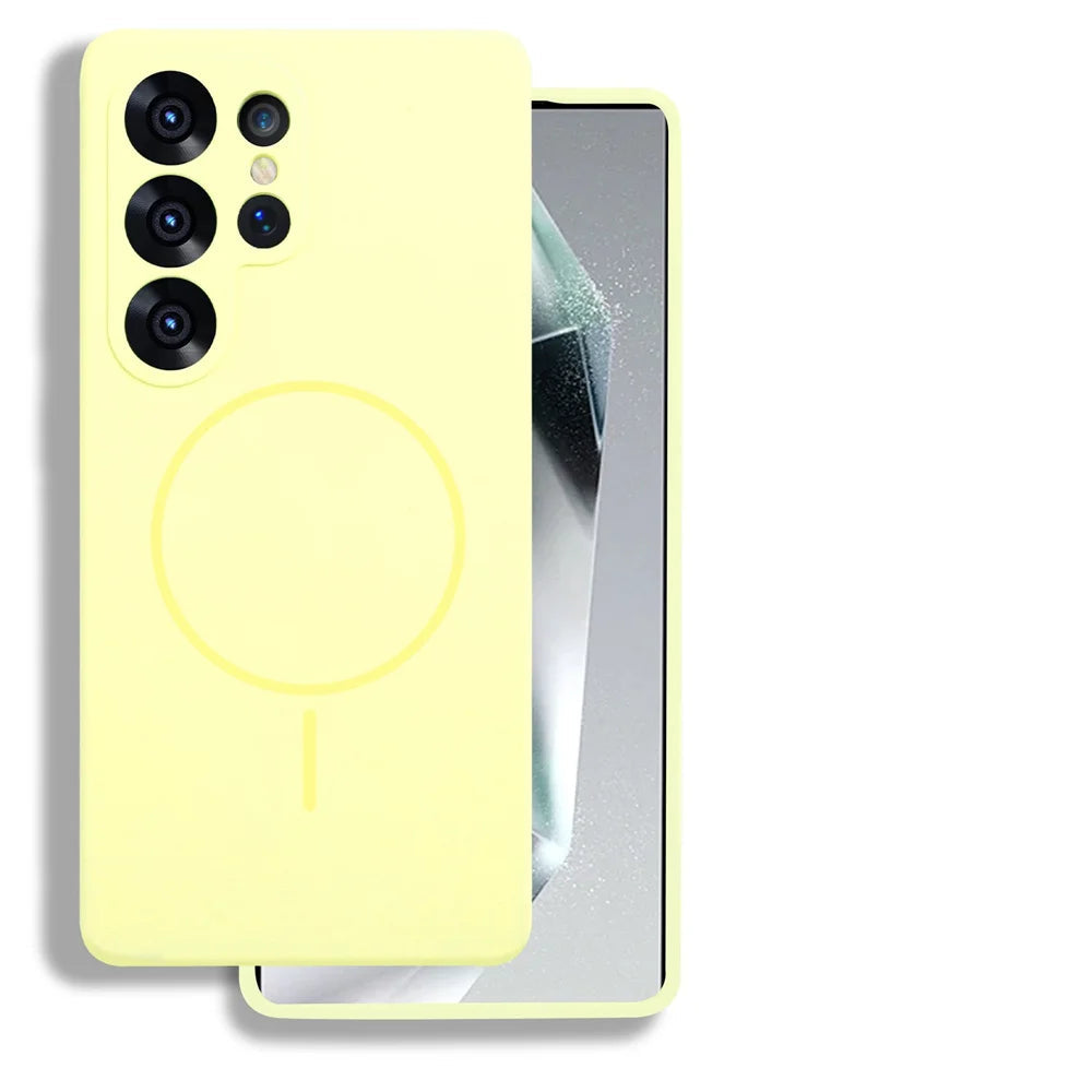 Shockproof Liquid Silicone Magnetic Case for Samsung Galaxy S25 Series