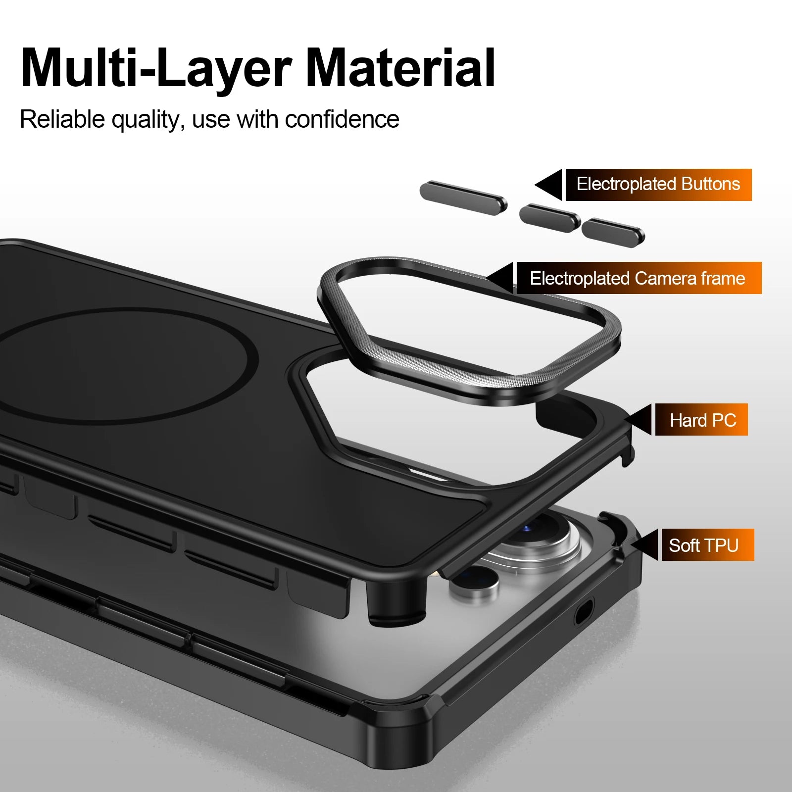 Airbag Corner Protective Magnetic Case for Samsung Galaxy S26 Series