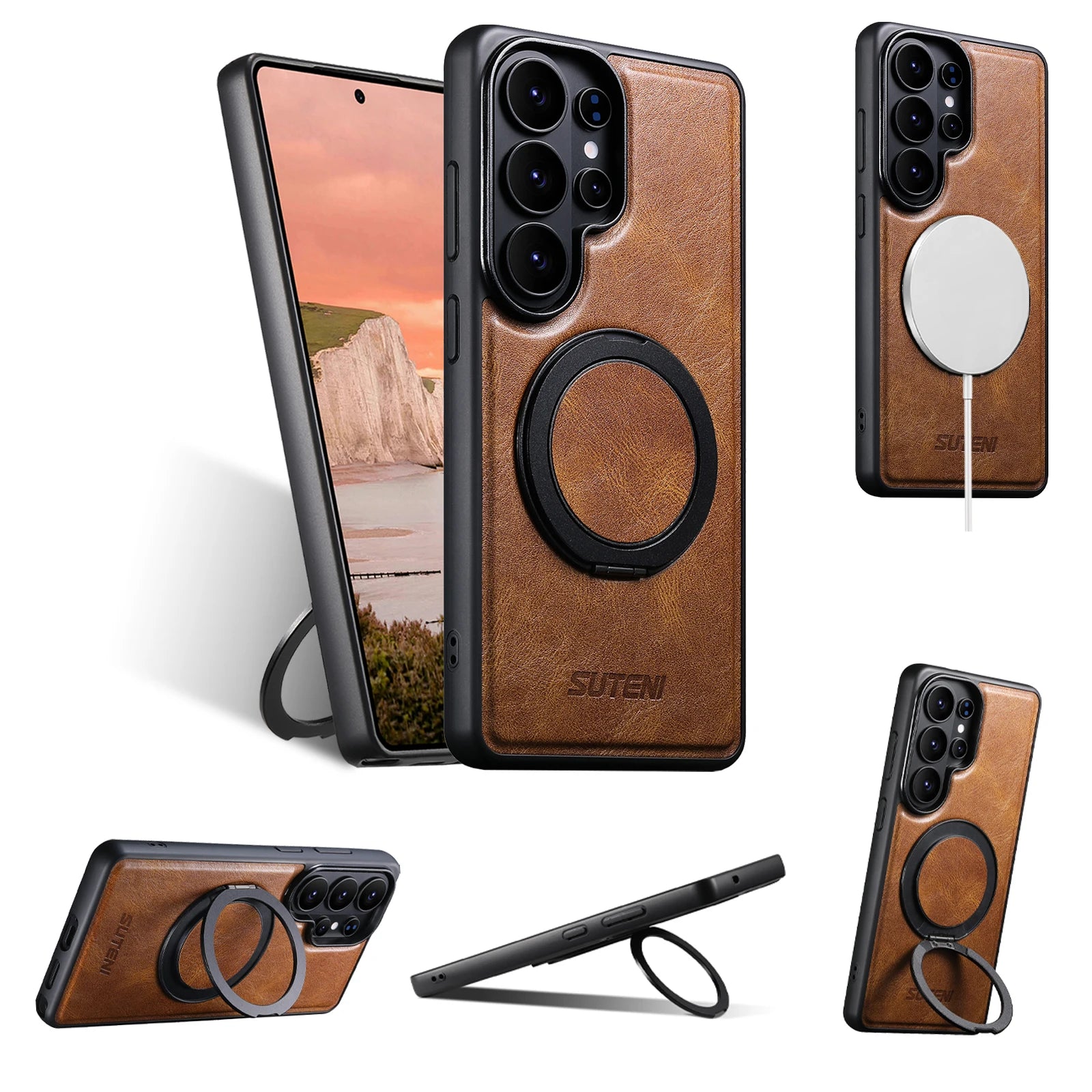 Luxury Magnetic Leather ase for Samsung Galaxy S26 Ultra