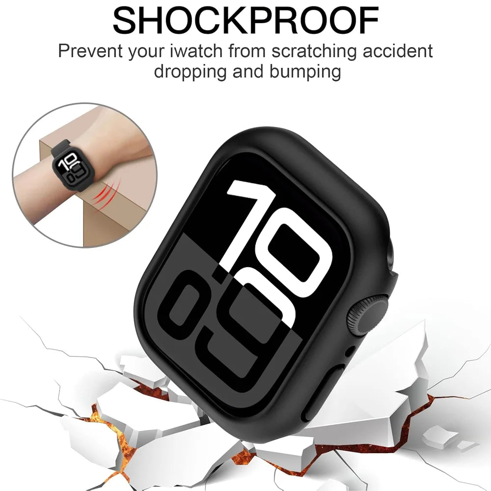 Hollow PC Bumper Case with Screen Protector for Apple Watch