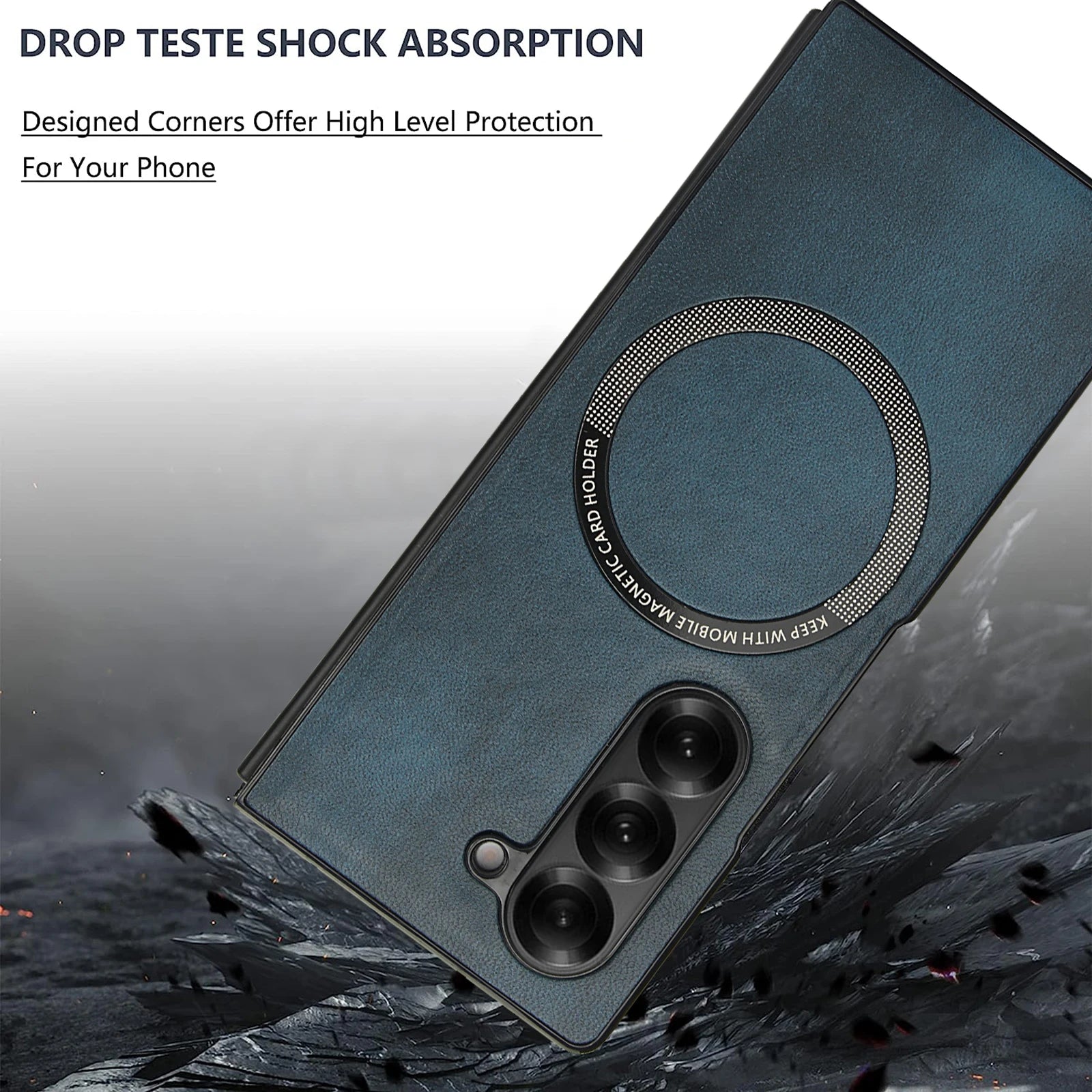 Retro Leather Magnetic Case for Samsung Galaxy Z Fold 7