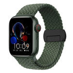 Stretchable Braided Solo Loop with Magnetic Closure for Apple Watch
