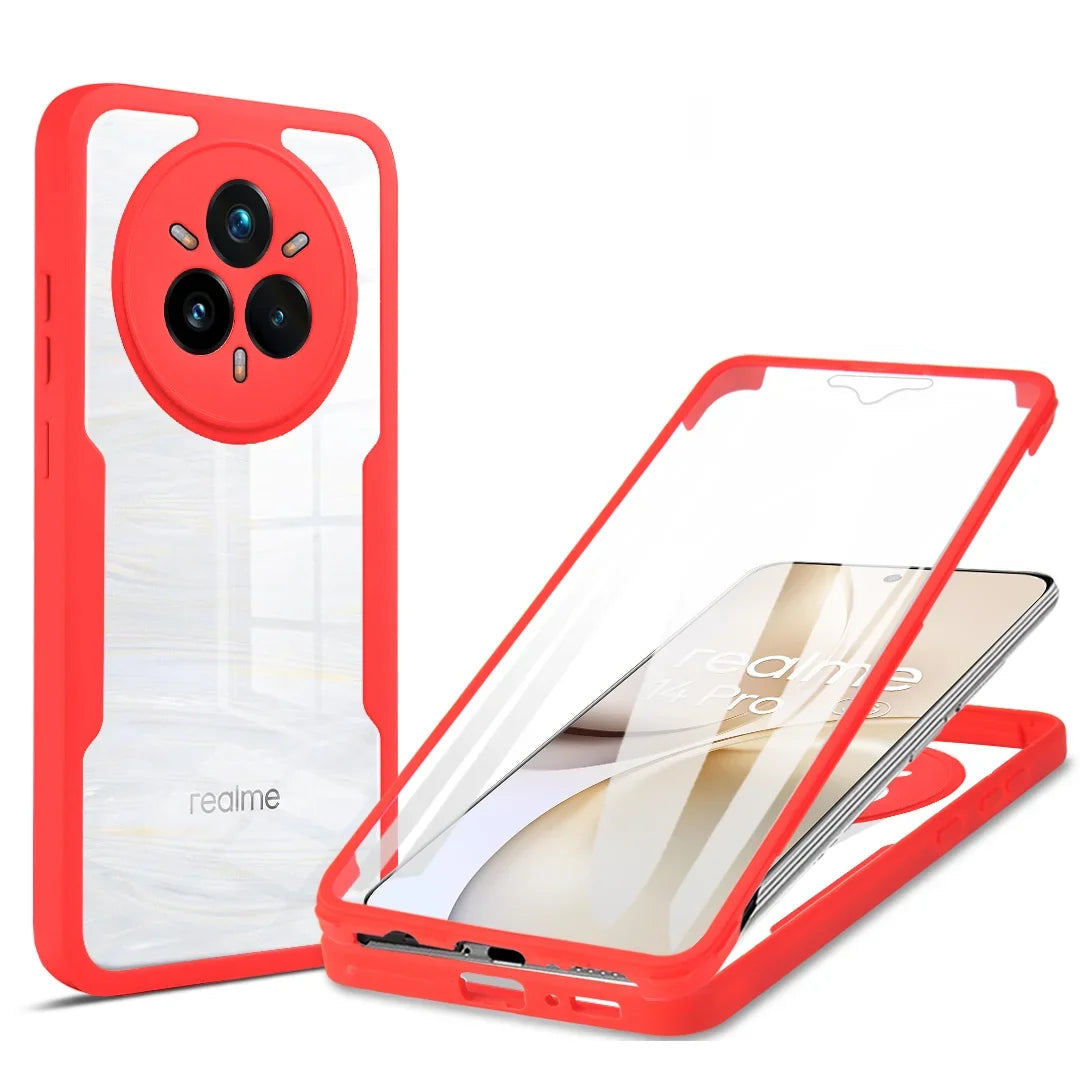 Shockproof Full-Body Protective Clear Case for Realme 14 Pro / 14 Pro+