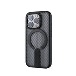Honeycomb Mesh Hard Case with MagSafe & Kickstand for iPhone 15 Series
