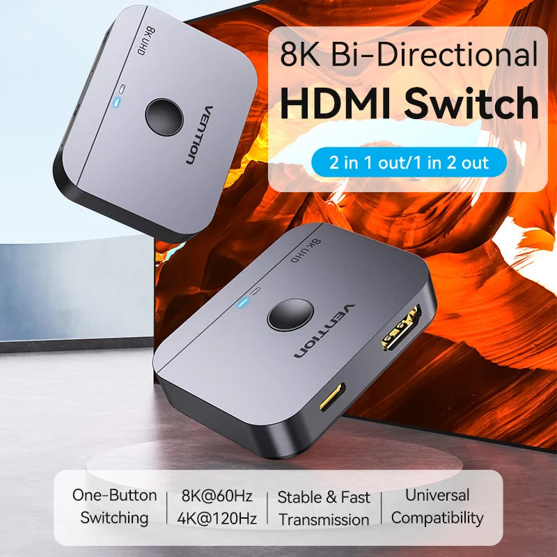 Vention HDMI 2.1 Switcher & Splitter