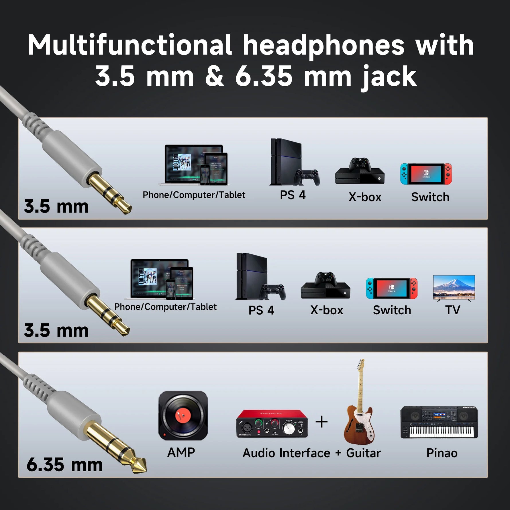 Oneodio Pro 10 Wired Hi-Res Audio Headset