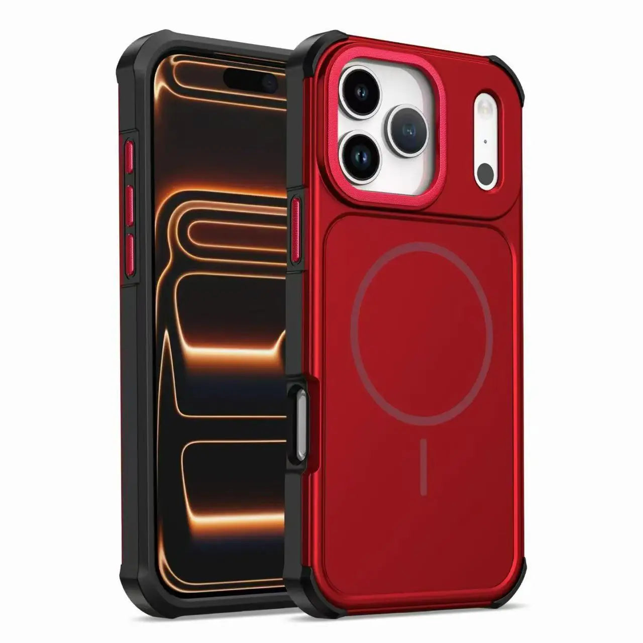 Shockproof Matte MagSafe Armor Case for iPhone 17 Series