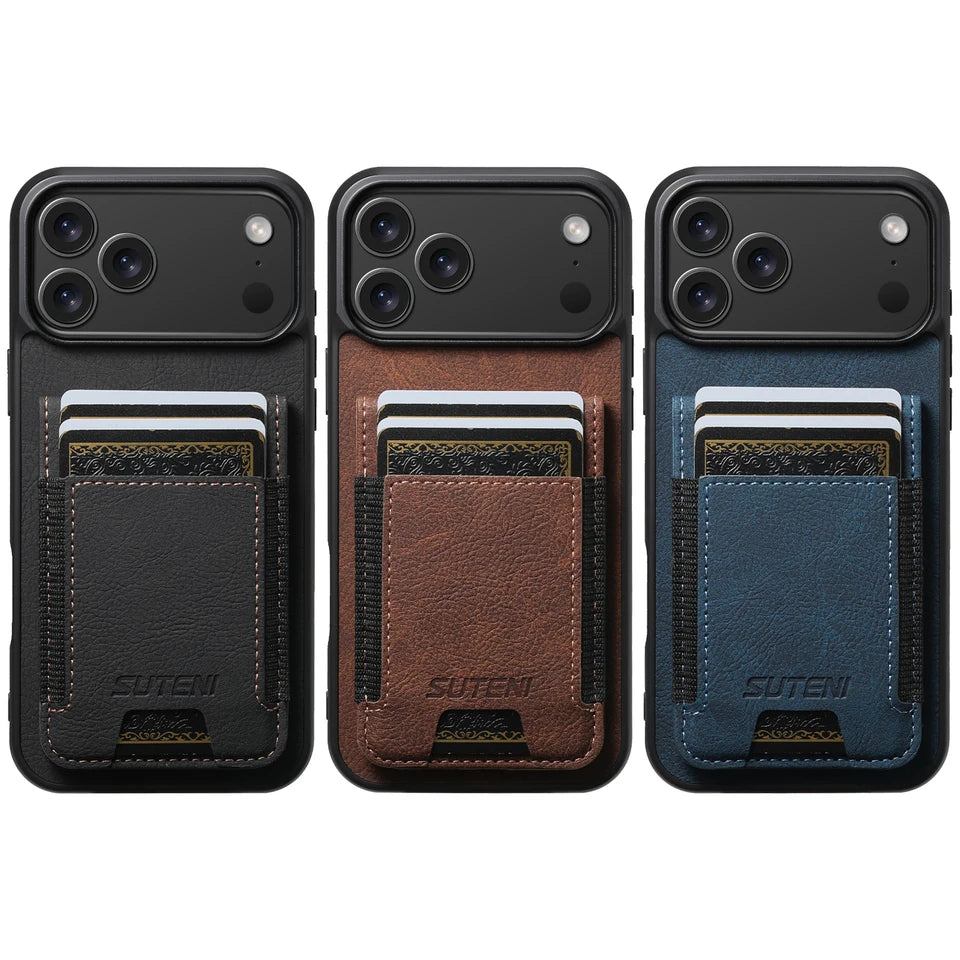 Premium PU Leather Wallet Case for iPhone 17 Series