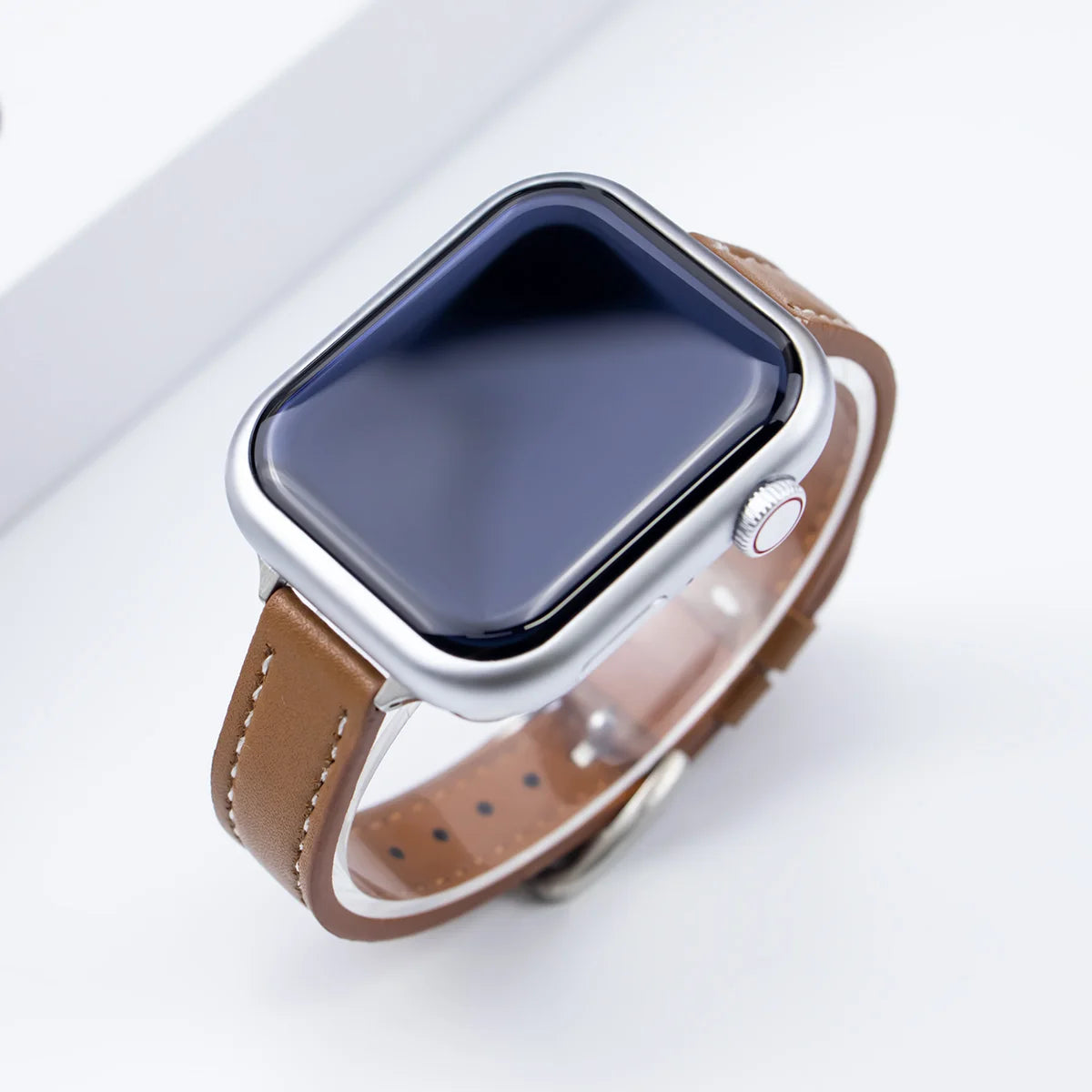 Elegant Slim Leather Strap for Apple Watch