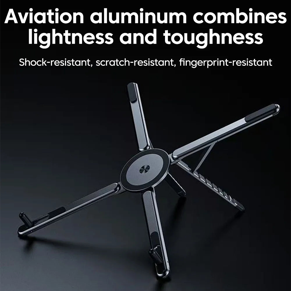 Foldable Aluminum Alloy Magnetic Device Stand
