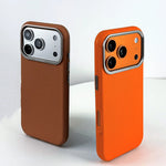 Shockproof Plaid MagSafe Case Metal Lens Guard for iPhone 17 Series