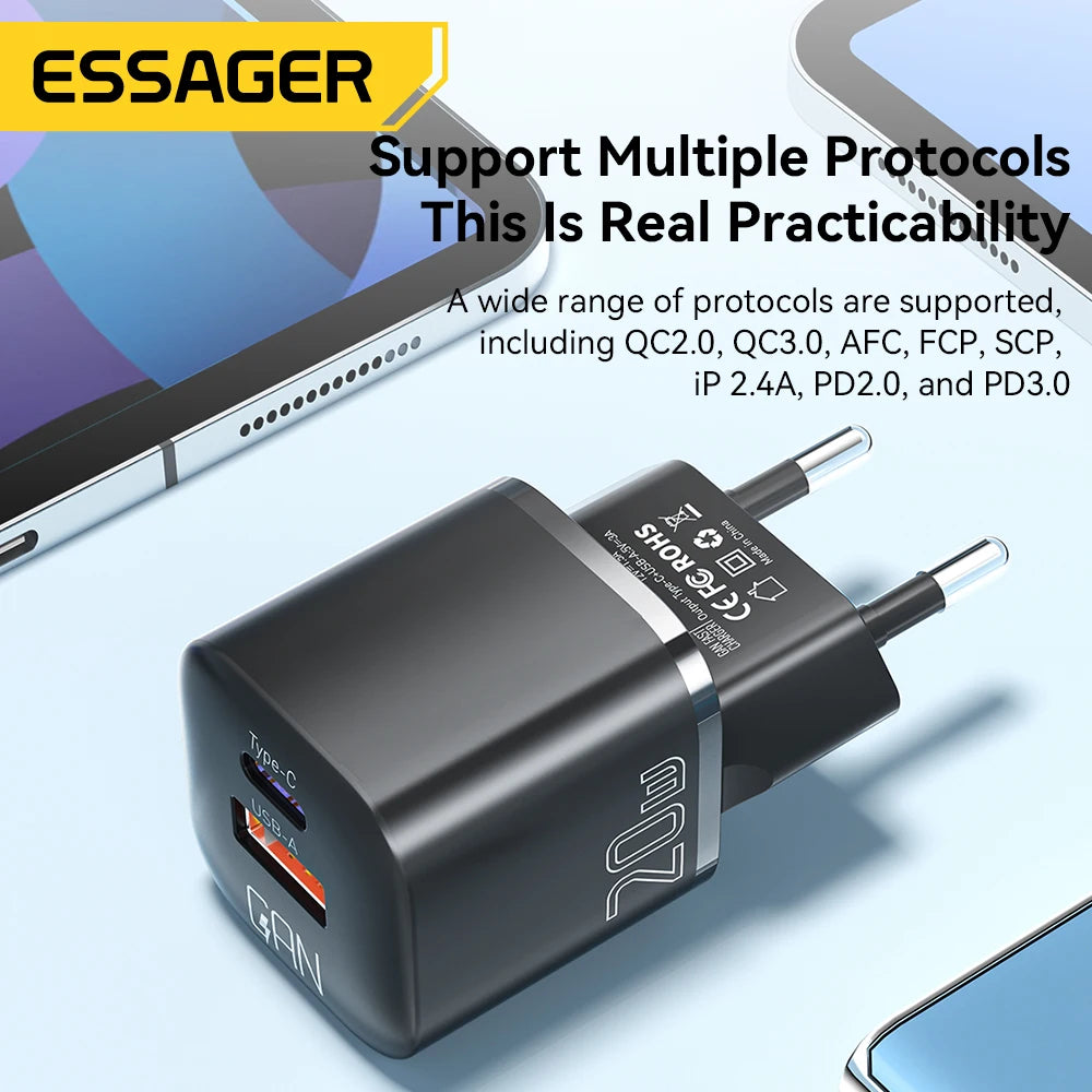 Essager 20W GaN USB Type C Charger