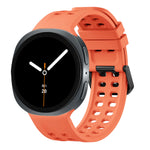 Perforated Silicone Watch Band with Quick-Release Tab for Samsung Galaxy Watch Ultra 2
