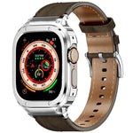 Luxury Metal Frame & Leather Strap Modification Kit for Apple Watch