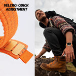 Quilted Nylon Trail Loop Band with Velcro Closure for Apple Watch