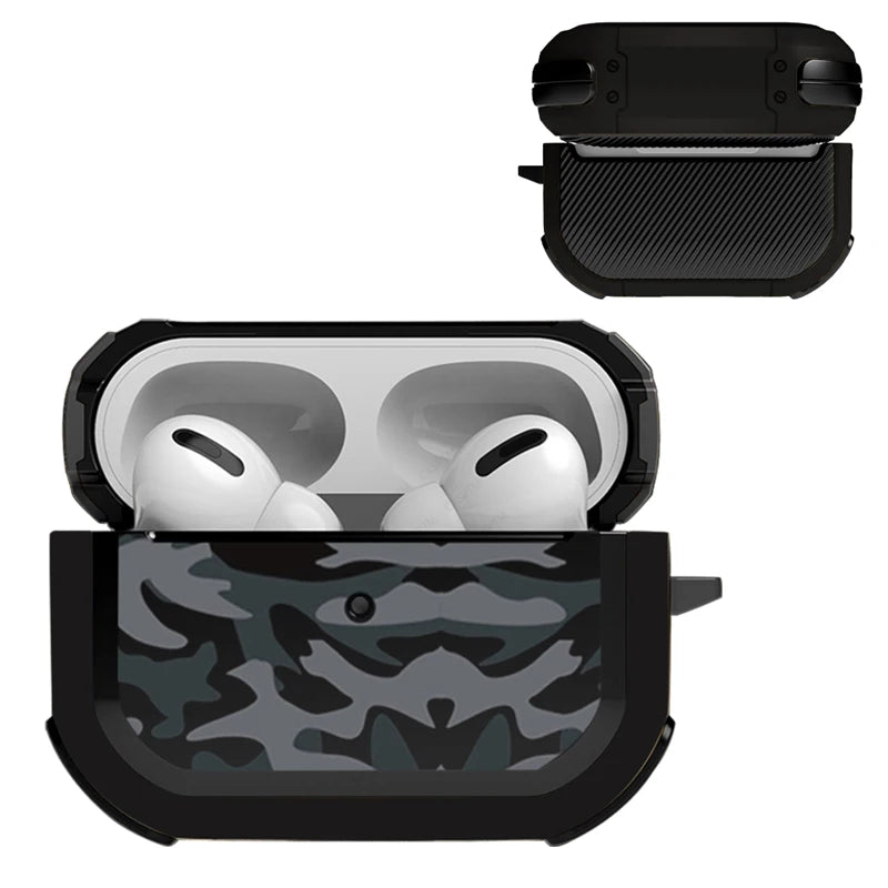 Shockproof Camouflage TPU+PC Case for AirPods Pro