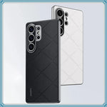 Luxury PU Leather Case with Soft Frame for Samsung Galaxy S26 Series