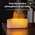 USB Desk Humidifier with 7-Color Flame Light
