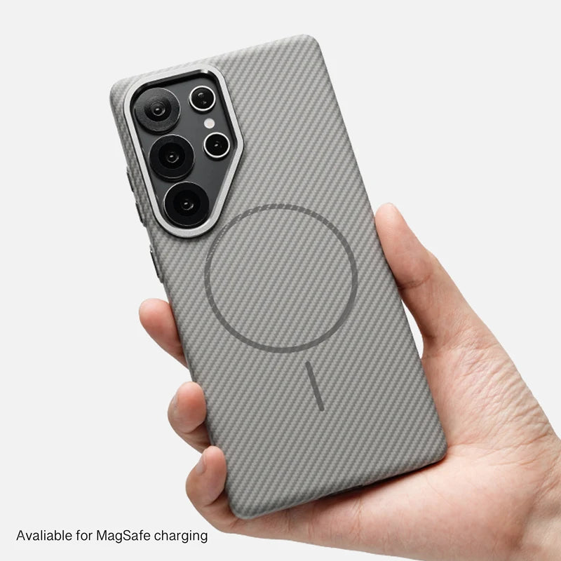 Ultrathin Magnetic Carbon Fiber PC Case for Samsung Galaxy S25 Series