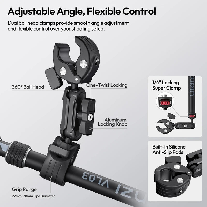 Ulanzi VL03 Super Clamp Mount for Action Cameras