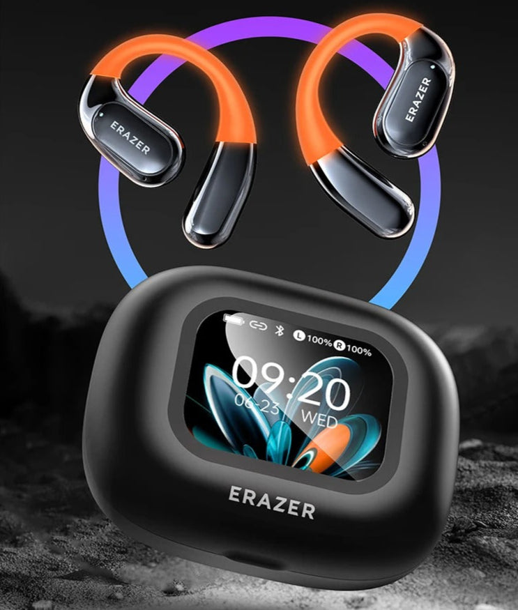 Lenovo ERAZER XP15 Open-Ear Wireless Earbuds with LCD Touch & AI Translator