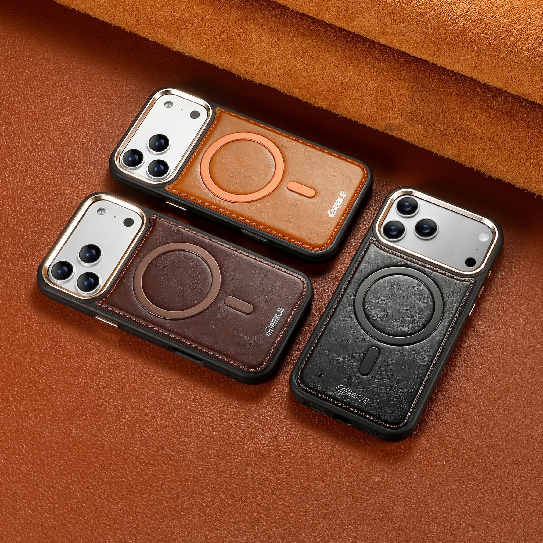 Premium Leather MagSafe Phone Case for iPhone 17 Series