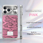 Snake Pattern Leather MagSafe Case for iPhone 17 Series