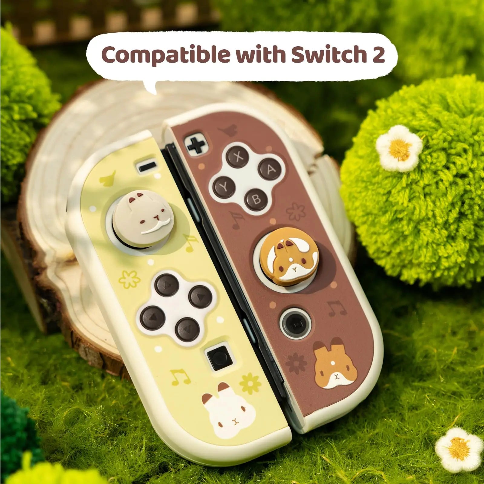 Anti-Slip Silicone Thumb Grips for Nintendo Switch 2 Joy-Con