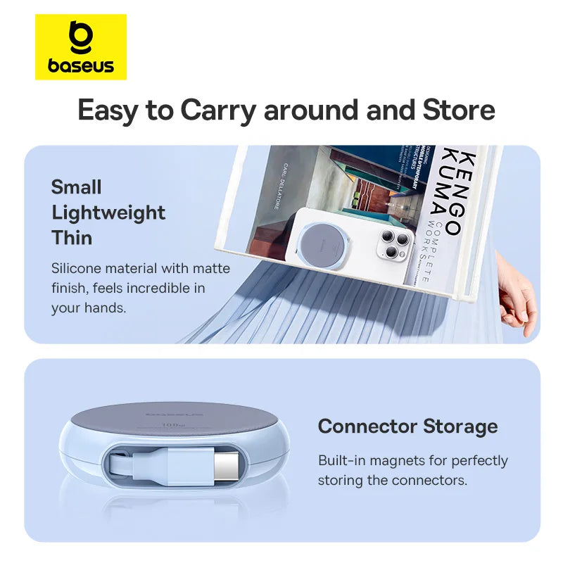 Baseus 100W USB-C Retractable Charging Cable