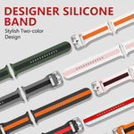 Sport Two-Tone Silicone Band for Samsung Galaxy Watch 8 & Galaxy Watch 8 Classic